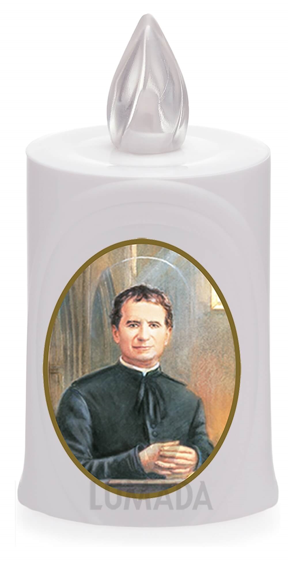 CANDLE LUMADA LES050 WHITE (YELLOW/FLAME) D21 DON BOSCO - SKU: LES050B-6D21