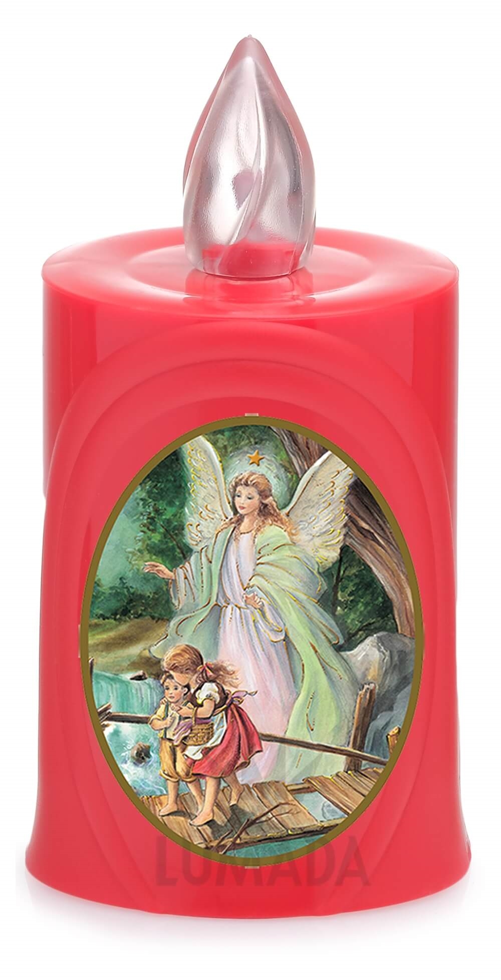 CANDLE LUMADA LES050 RED (YELLOW/FLAME) D10 ANGEL - SKU: LES050R-6D10