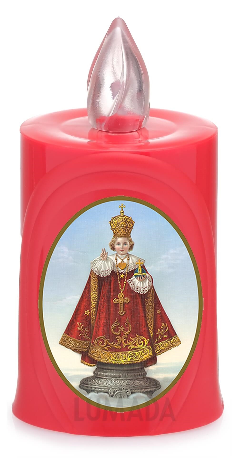 CANDLE LUMADA LES050 RED (YELLOW/FLAME) D11 LITTLE JESUS - SKU: LES050R-6D11