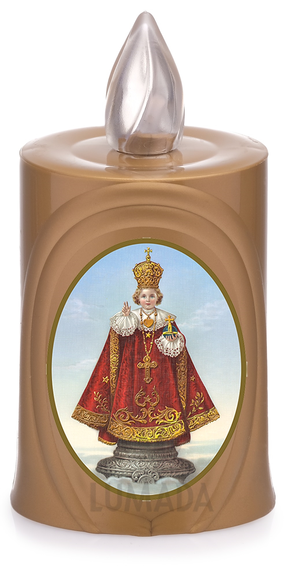 CANDLE LUMADA LES050 GOLD (YELLOW/FLAME) D11 LITTLE JESUS - SKU: LES050Z-6D11