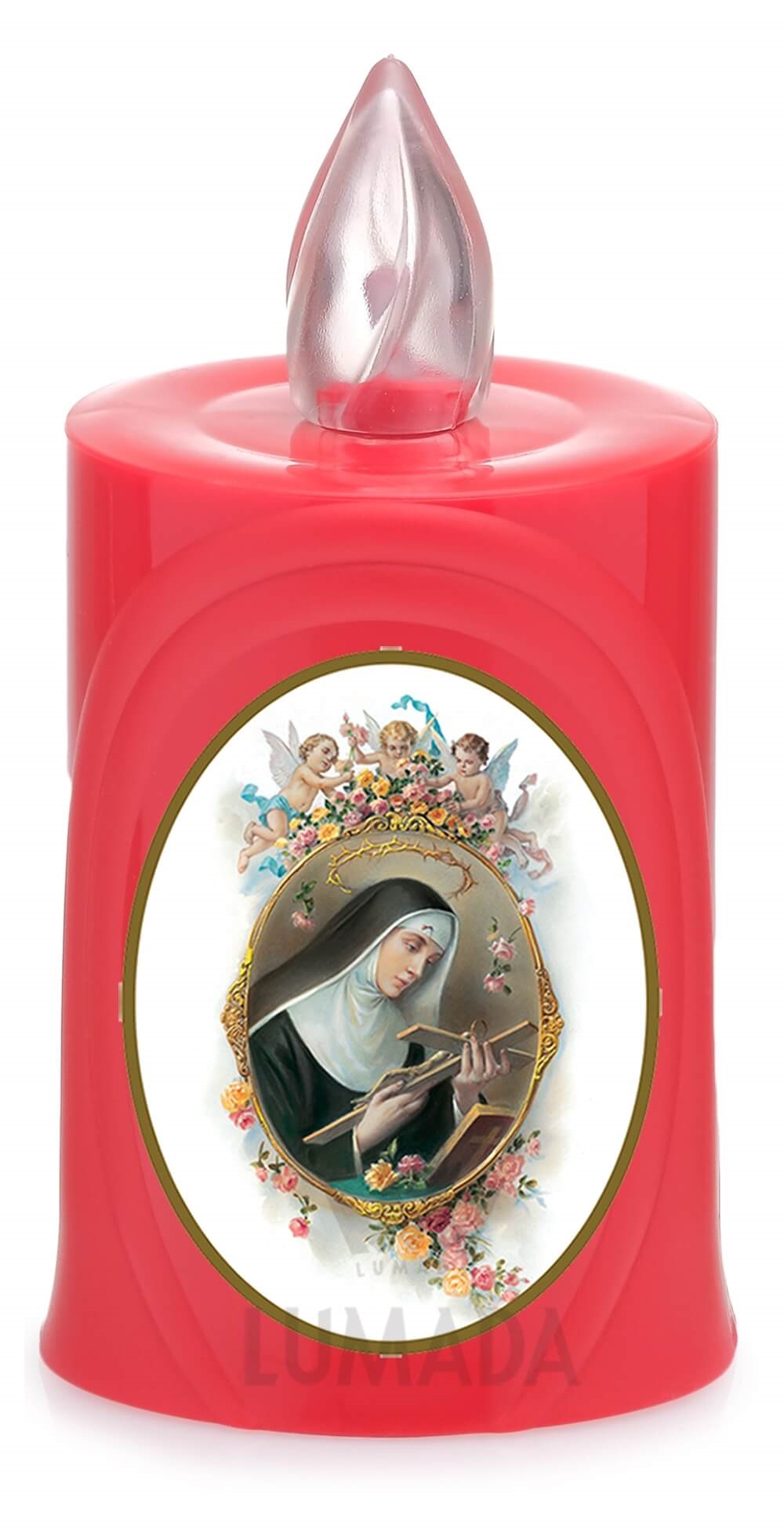 CANDLE LUMADA LES050 RED (RED/FLAME) D09 S.RITA - SKU: LEU050R-5D09